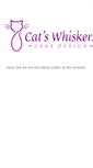 Mobile Screenshot of catswhiskerscakedesign.co.uk