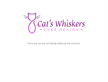 Tablet Screenshot of catswhiskerscakedesign.co.uk